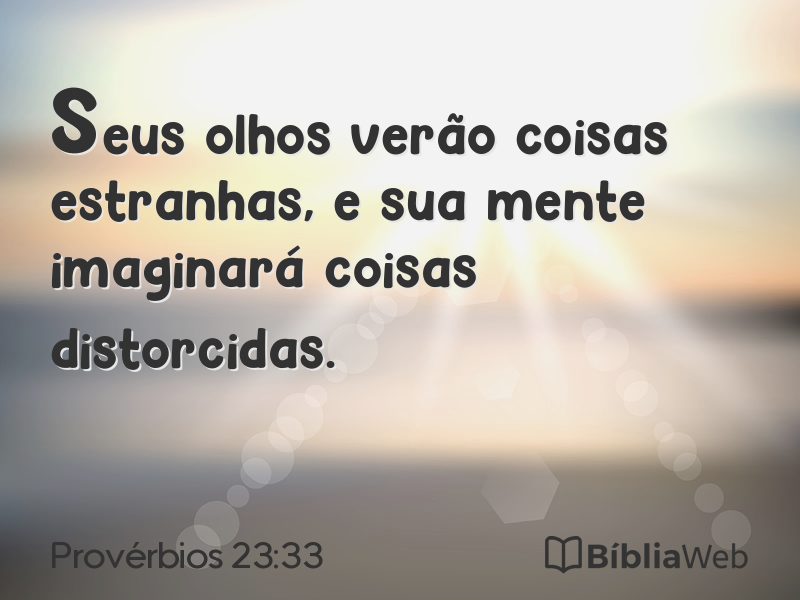 Provérbios 23:33 em imagem para compartilhar