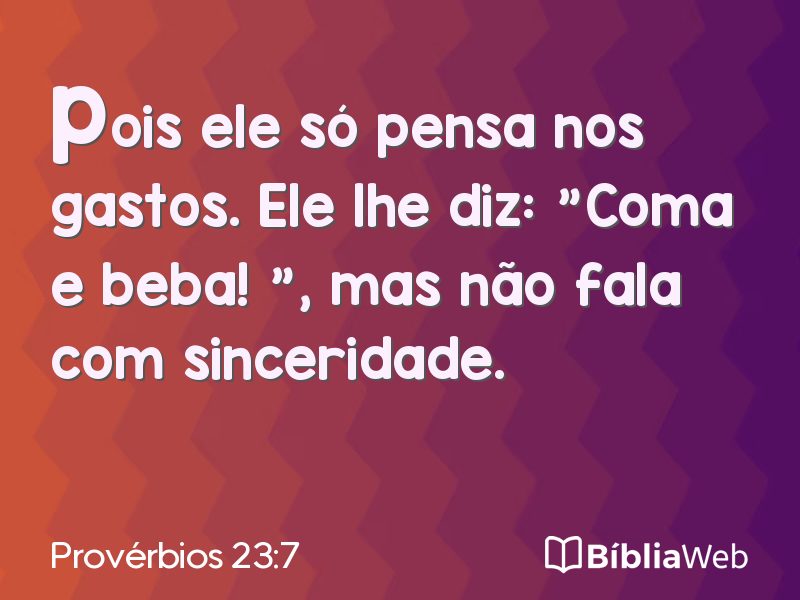 Provérbios 23:7 em imagem para compartilhar