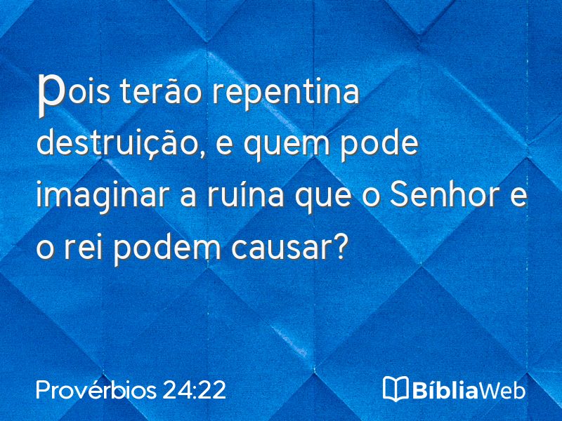 Provérbios 24:22 em imagem para compartilhar