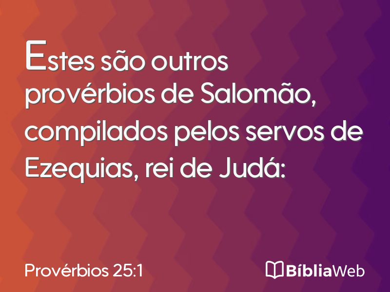 Provérbios 25:1 em imagem para compartilhar