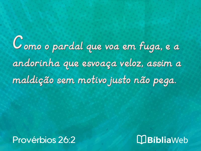 Provérbios 26:2 em imagem para compartilhar