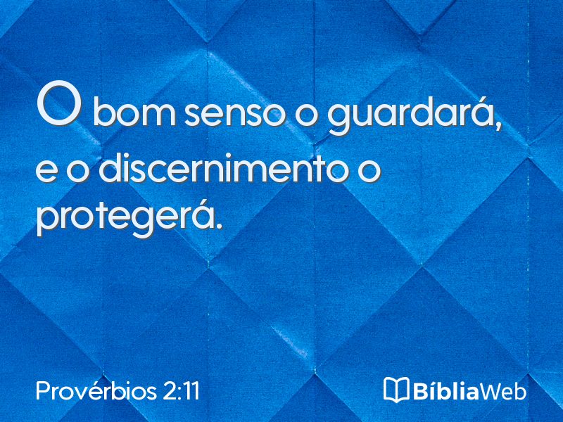 Provérbios 2:11 em imagem para compartilhar