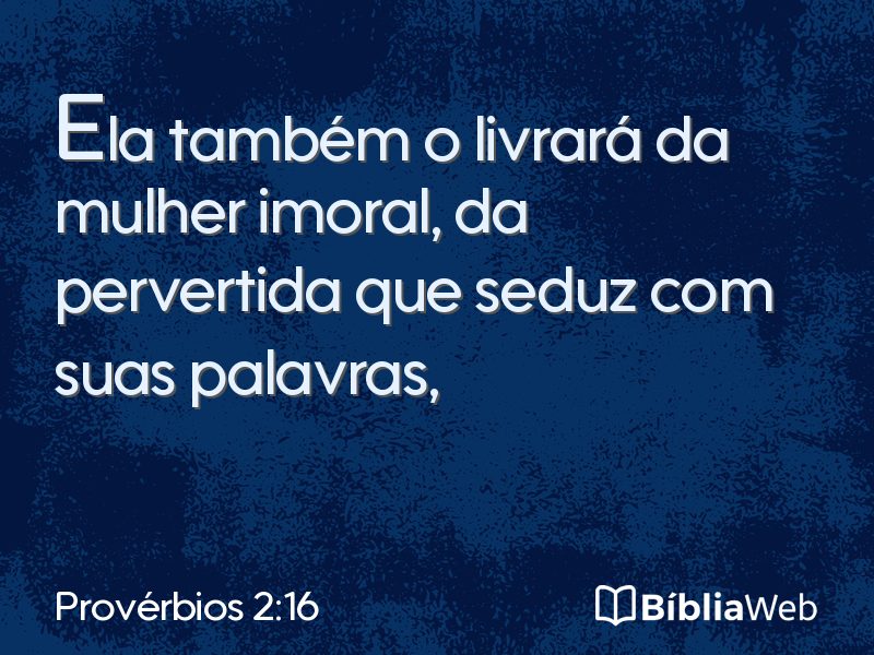 Provérbios 2:16 em imagem para compartilhar