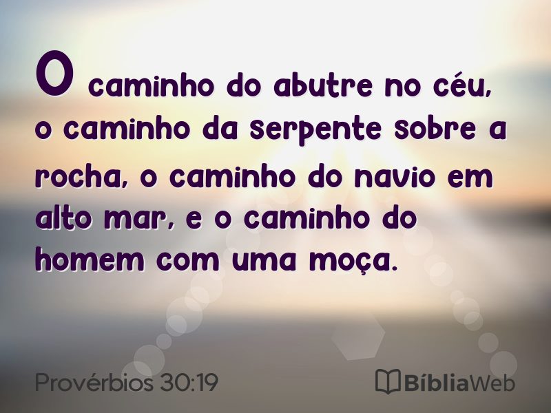 Provérbios 30:19 em imagem para compartilhar