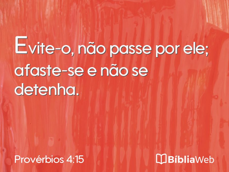 Provérbios 4:15 em imagem para compartilhar
