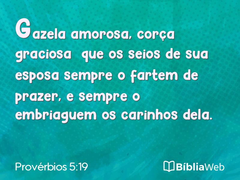 Provérbios 5:19 em imagem para compartilhar