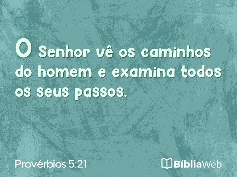 Provérbios 5:21 em imagem para compartilhar
