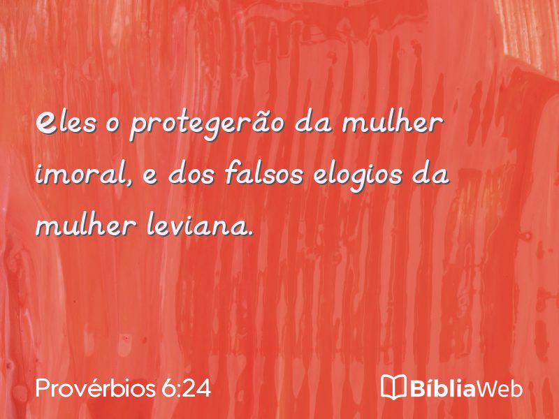 Provérbios 6:24 em imagem para compartilhar