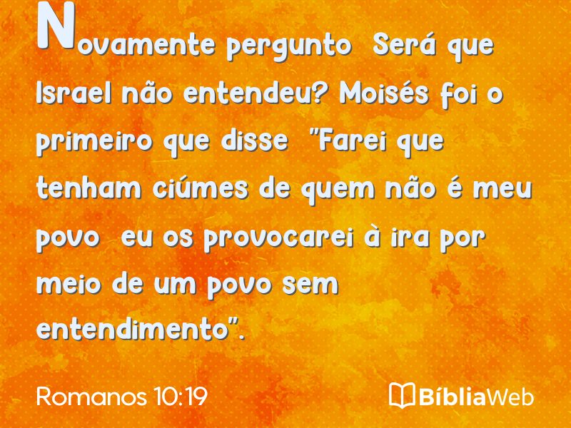 Romanos 10:19 em imagem para compartilhar