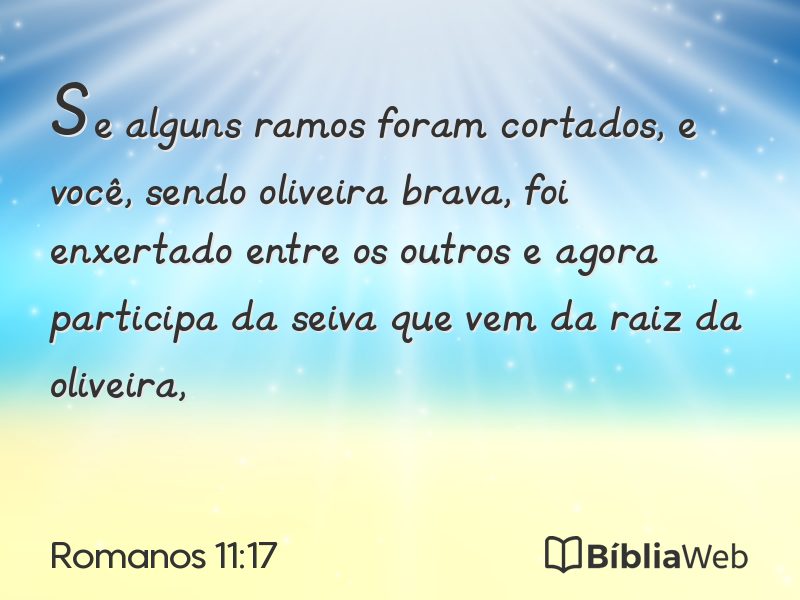 Romanos 11:17 em imagem para compartilhar
