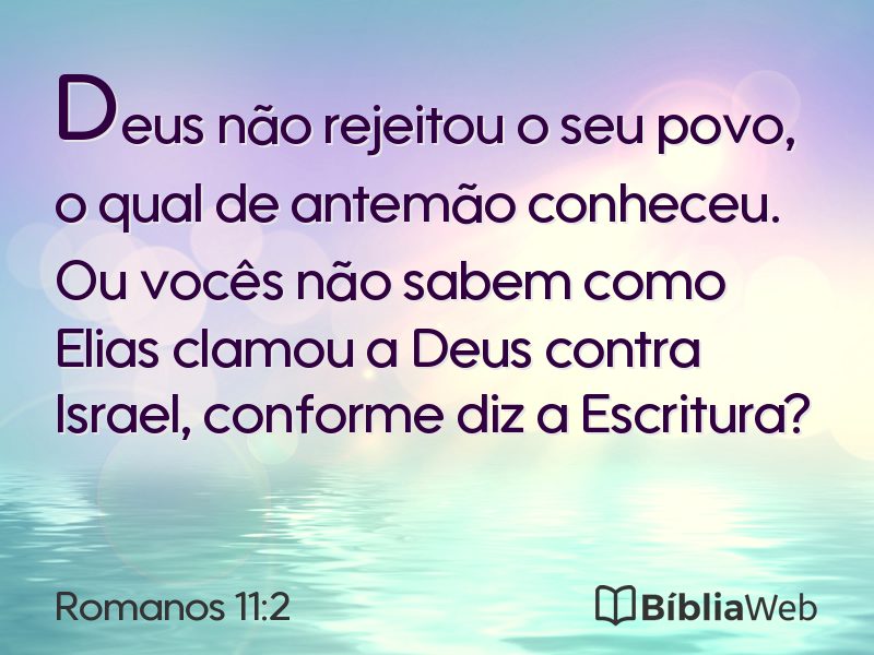 Romanos 11:2 em imagem para compartilhar