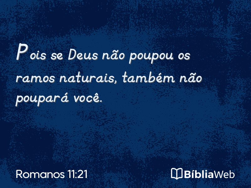 Romanos 11:21 em imagem para compartilhar