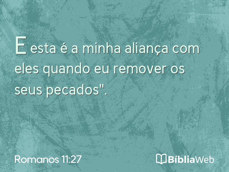 Romanos 11:27 em imagem para compartilhar