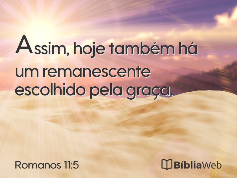 Romanos 11:5 em imagem para compartilhar