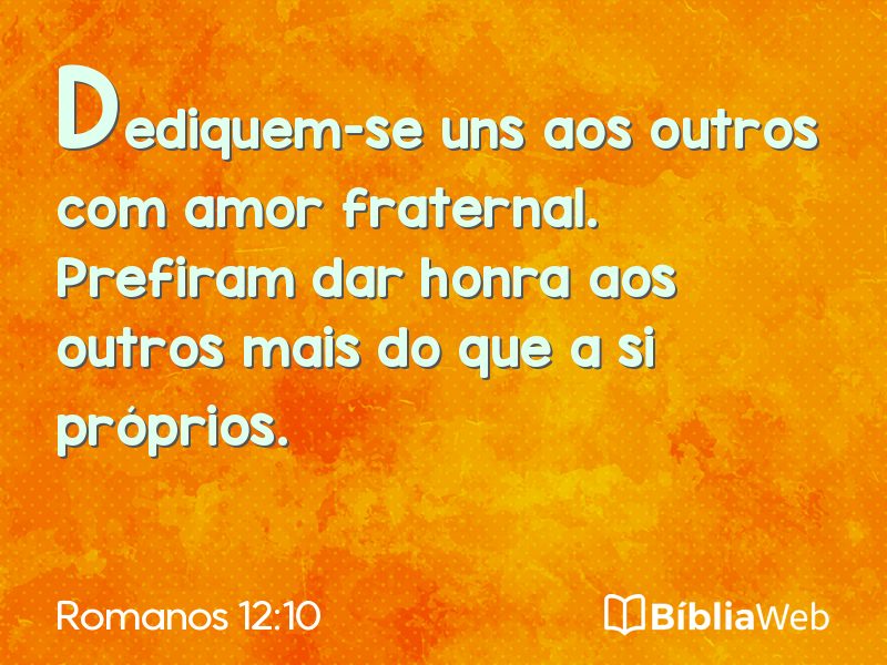 Romanos 12:10 em imagem para compartilhar