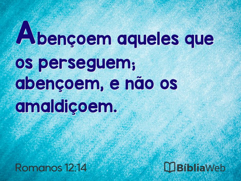 Romanos 12:14 em imagem para compartilhar