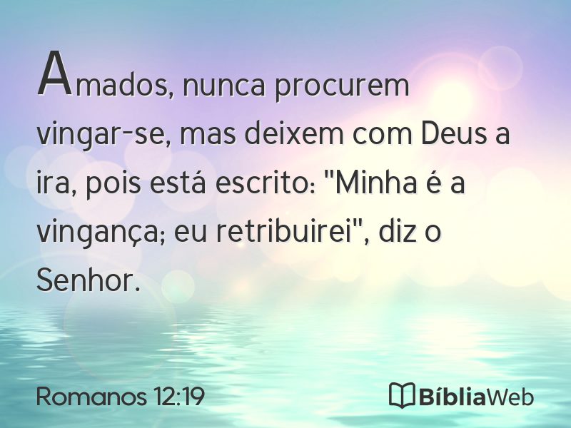 Romanos 12:19 em imagem para compartilhar