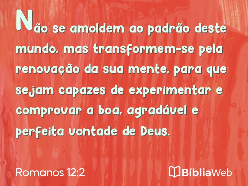 Romanos 12:2 em imagem para compartilhar