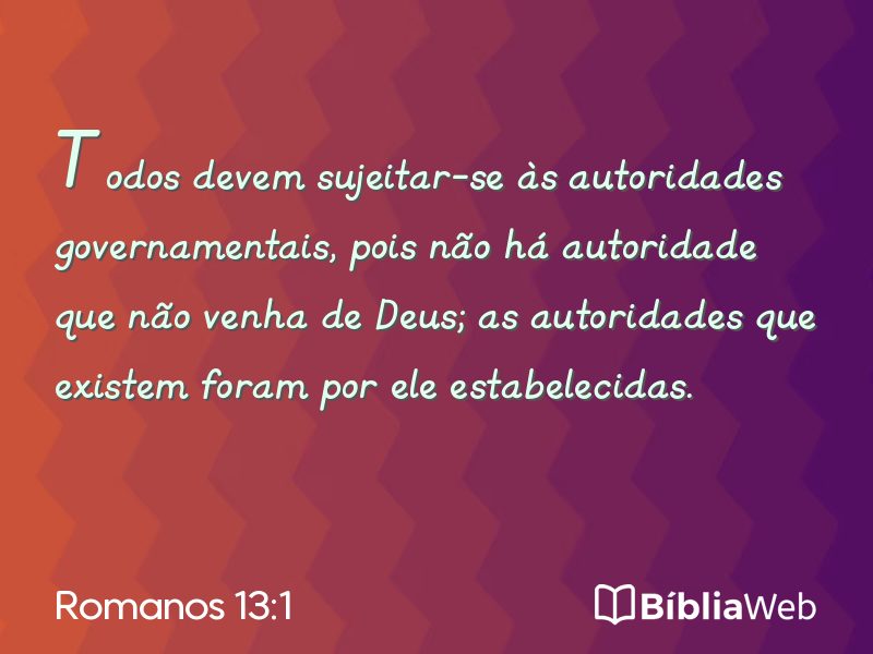 Romanos 13:1 em imagem para compartilhar