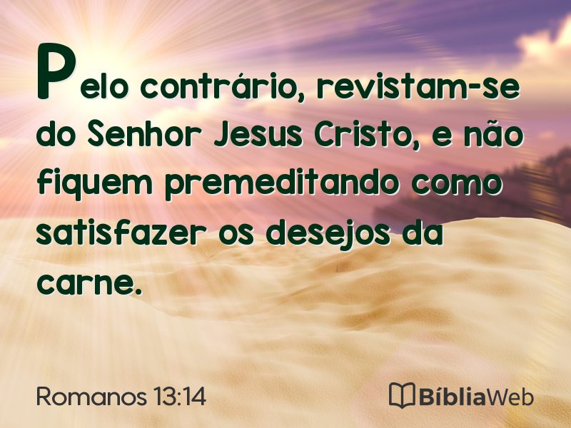 Romanos 13:14 em imagem para compartilhar