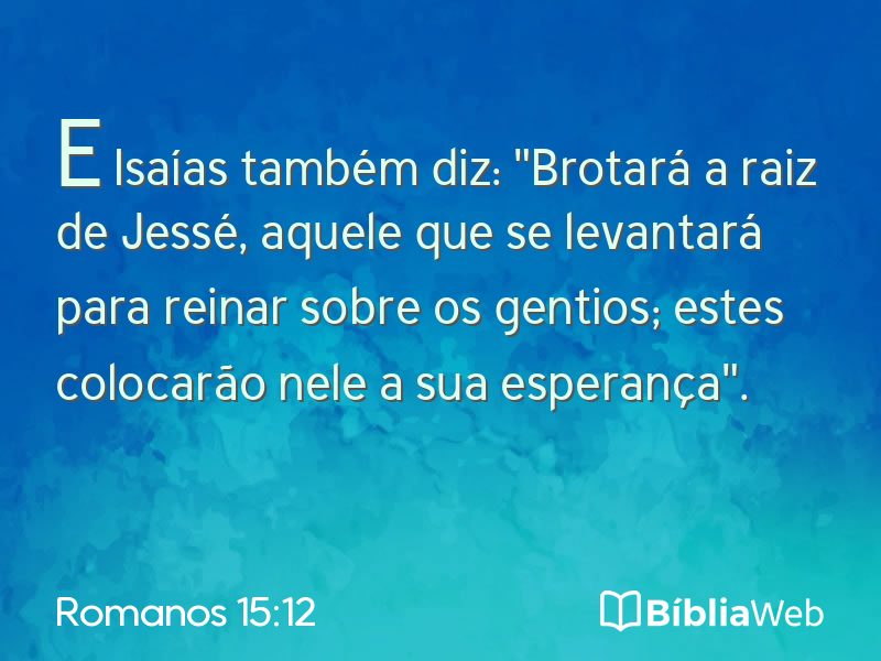 Romanos 15:12 em imagem para compartilhar