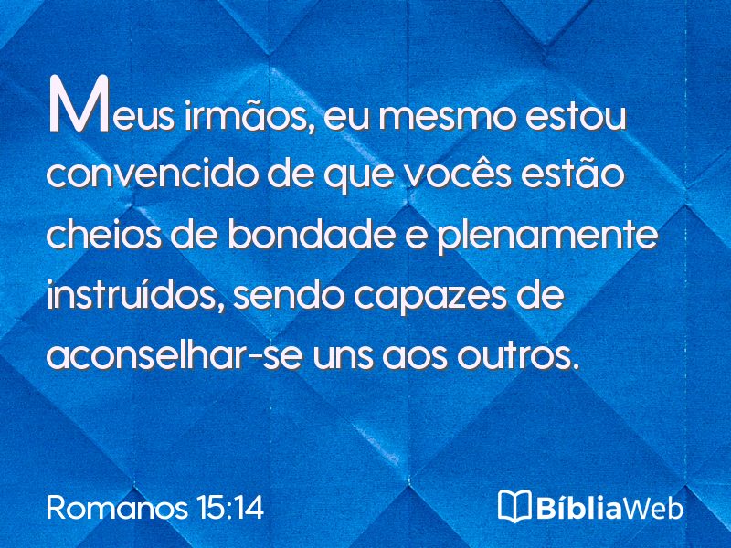 Romanos 15:14 em imagem para compartilhar