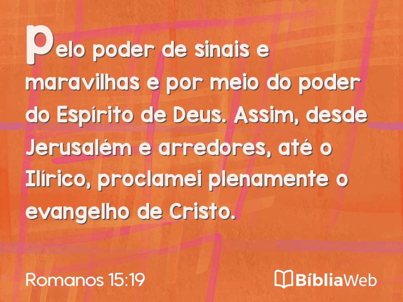 Romanos 15:19 em imagem para compartilhar