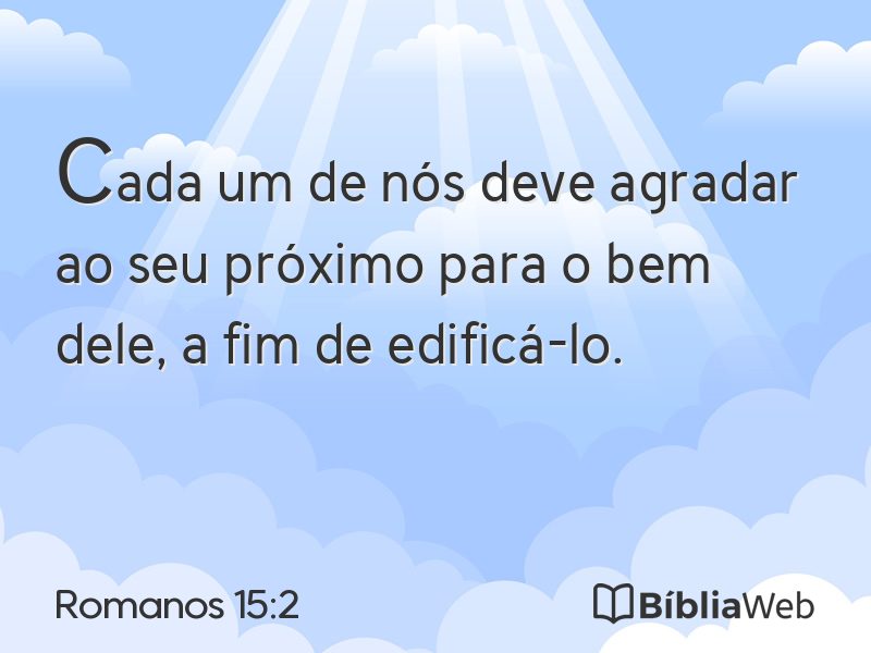 Romanos 15:2 em imagem para compartilhar