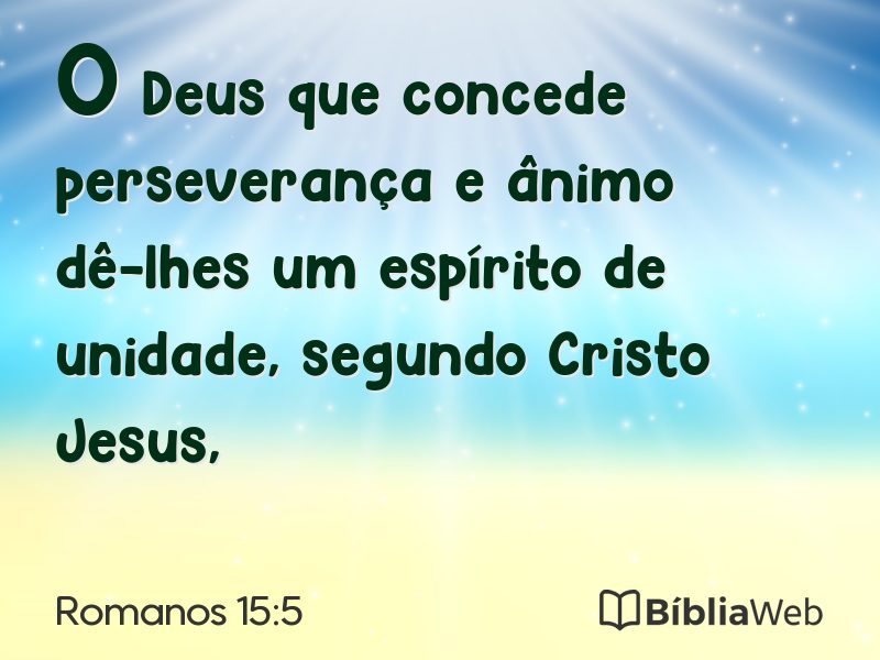 Romanos 15:5 em imagem para compartilhar