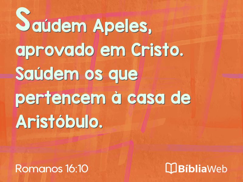 Romanos 16:10 em imagem para compartilhar