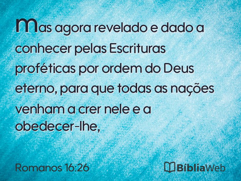 Romanos 16:26 em imagem para compartilhar