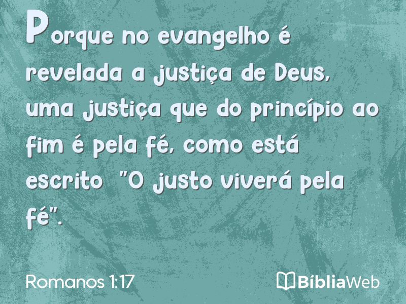 Romanos 1:17 em imagem para compartilhar