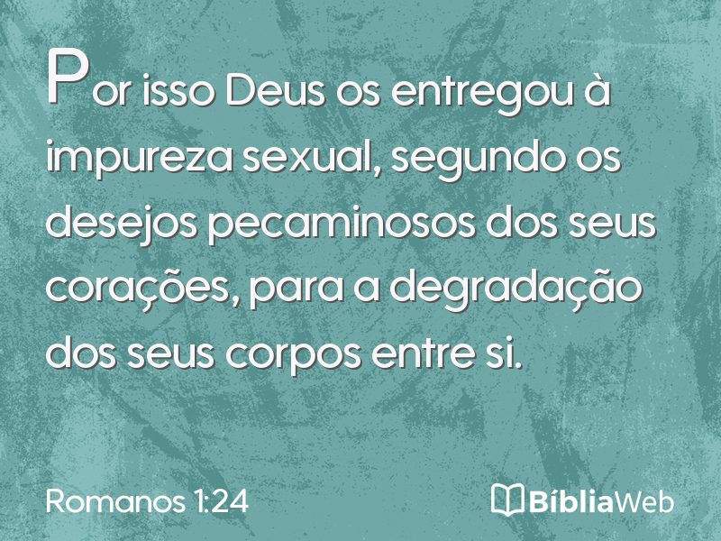 Romanos 1:24 em imagem para compartilhar