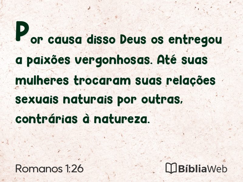 Romanos 1:26 em imagem para compartilhar