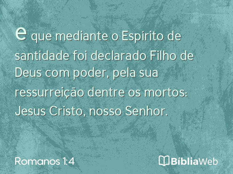 Romanos 1:4 em imagem para compartilhar