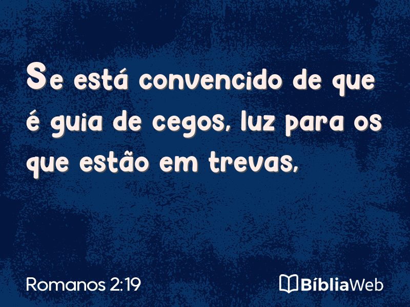 Romanos 2:19 em imagem para compartilhar
