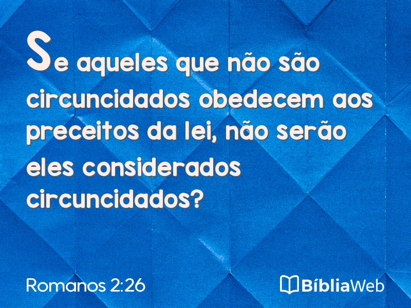 Romanos 2:26 em imagem para compartilhar