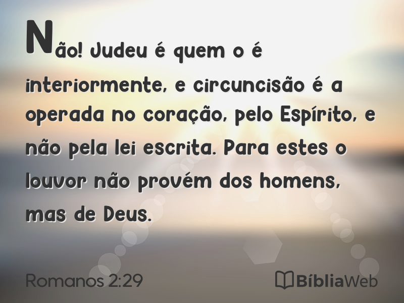 Romanos 2:29 em imagem para compartilhar