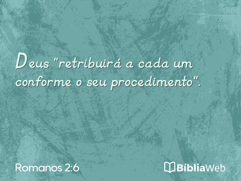 Romanos 2:6 em imagem para compartilhar
