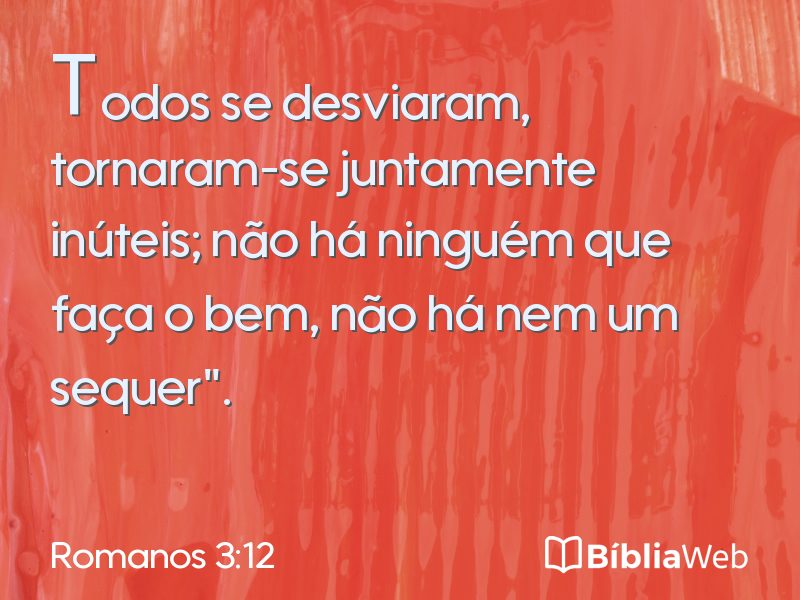 Romanos 3:12 em imagem para compartilhar