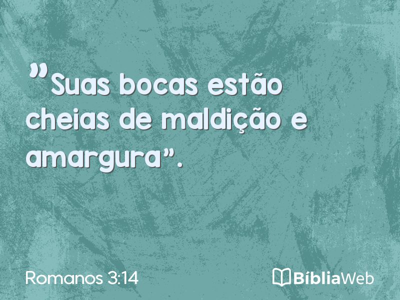 Romanos 3:14 em imagem para compartilhar