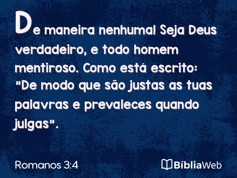 Romanos 3:4 em imagem para compartilhar