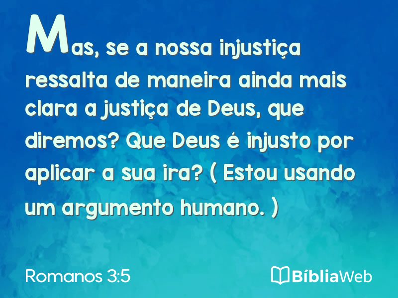 Romanos 3:5 em imagem para compartilhar
