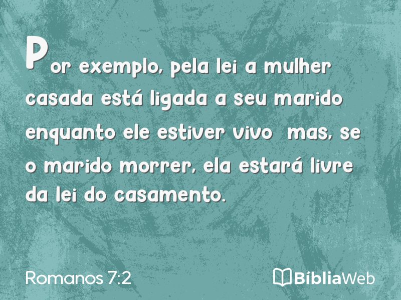 Romanos 7:2 em imagem para compartilhar