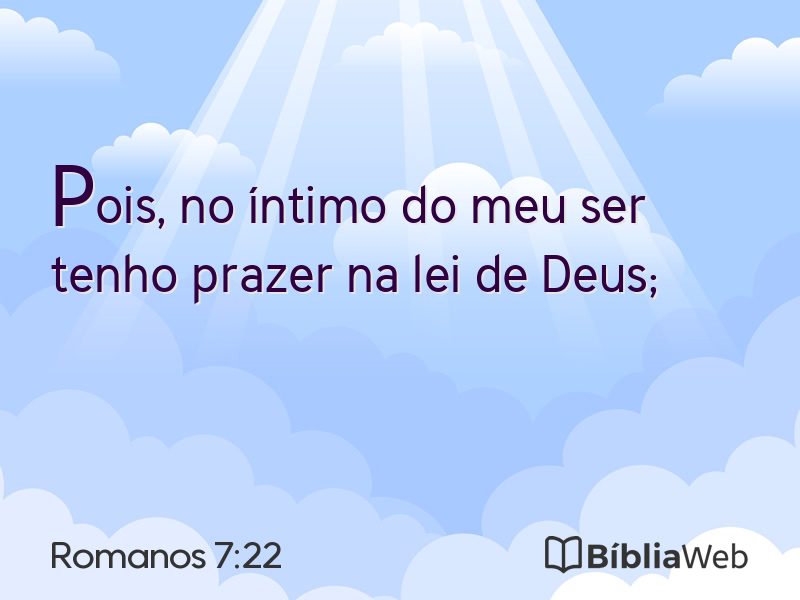 Romanos 7:22 em imagem para compartilhar