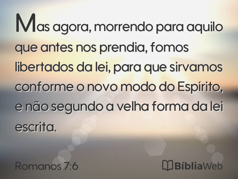 Romanos 7:6 em imagem para compartilhar