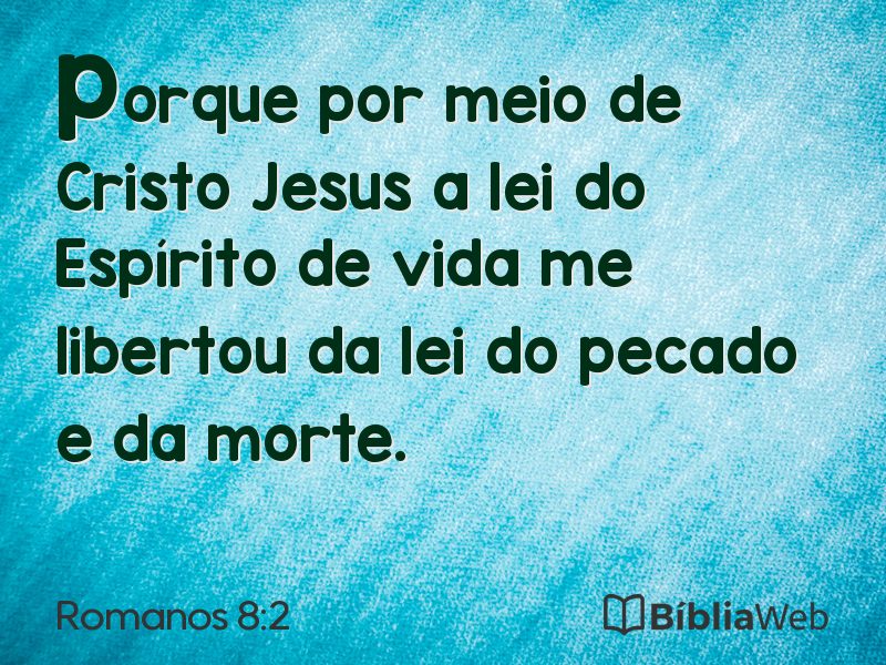 Romanos 8:2 em imagem para compartilhar