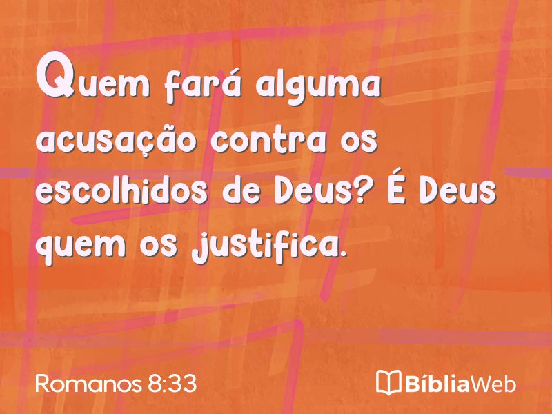 Romanos 8:33 em imagem para compartilhar