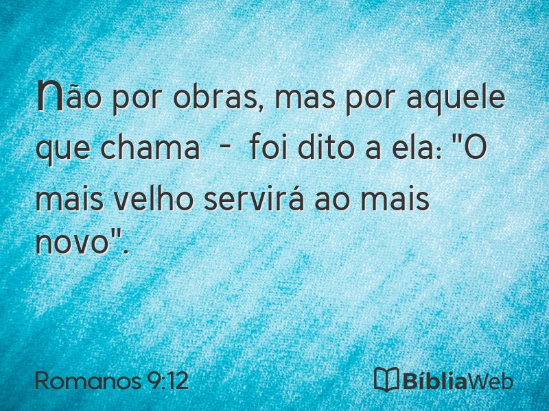 Romanos 9:12 em imagem para compartilhar