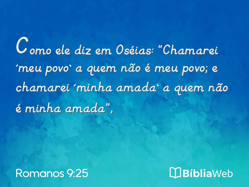 Romanos 9:25 em imagem para compartilhar